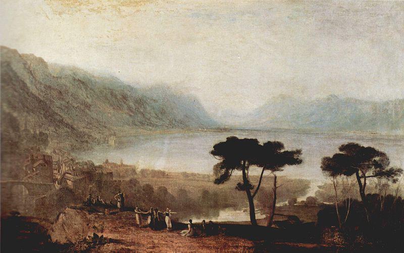 Joseph Mallord William Turner Der Genfer See von Montreux aus gesehen oil painting image